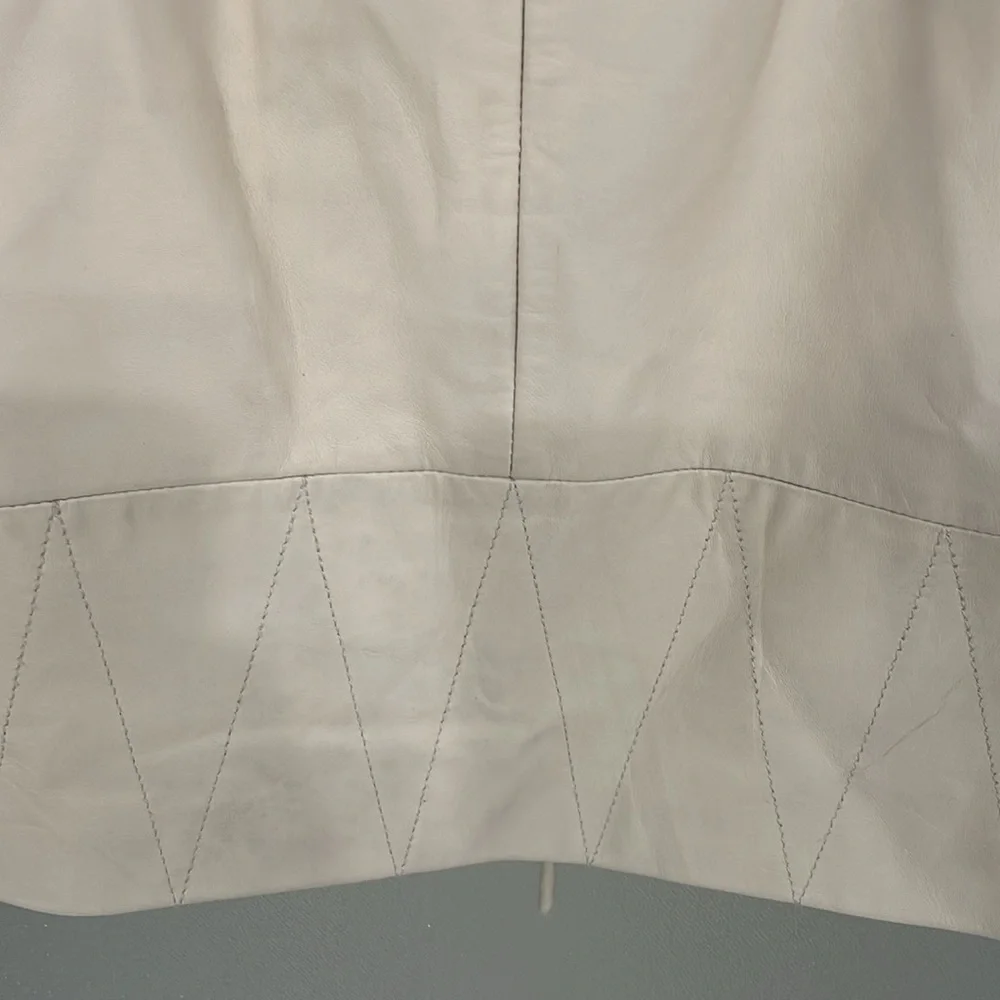 Sandro Cream Midi Pencil Skirt with Tie Front size 2 Sandro - Picture 12 of 13